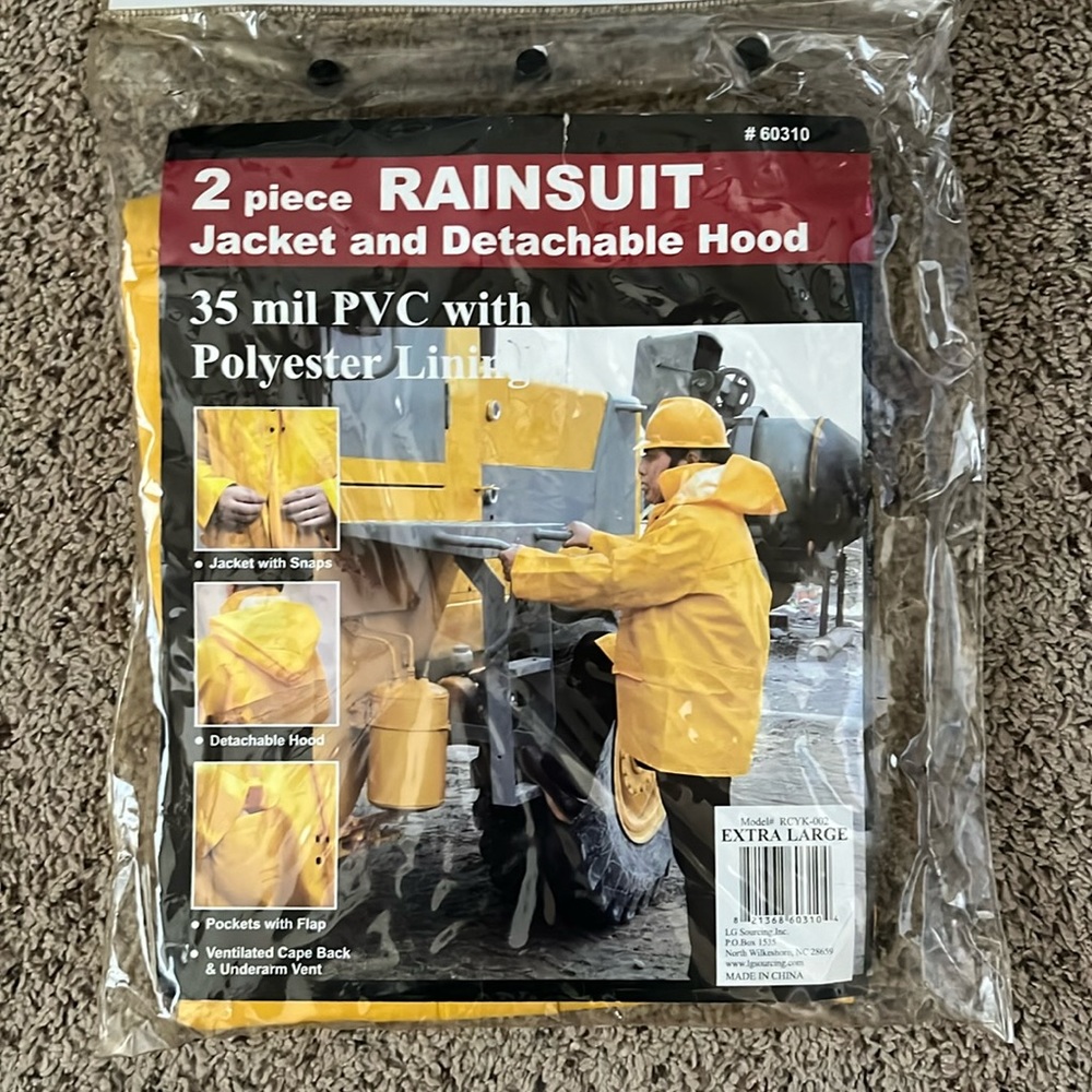 X-Large 2piece rainsuit